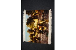 Obrazowy perski dywan Tebriz z Iranu ekskluzywny gęsty 50x70 50raj