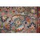 Niebieski piękny dywan Tabriz z Indii ok 170x240cm 100% wełna oryginalny ręcznie tkany perski wart 13 650zł