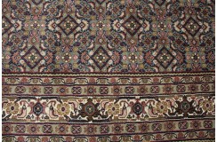 Niepowtarzalmny ręcznie tkany dywan Tabriz z Indii wełniany 200x200cm
