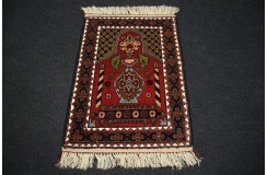 Orientalny ręcznie tkany dywan z Afganistan 100% jedwab 50x70cm