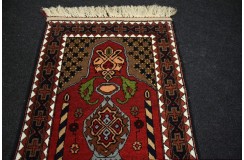 Orientalny ręcznie tkany dywan z Afganistan 100% jedwab 50x70cm