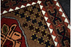 Orientalny ręcznie tkany dywan z Afganistan 100% jedwab 50x70cm