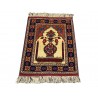 Modlitewnik z Afganistanu 100% jedwab etniczny orientalny dywan ręcznie wykonany 50x70cm XX wiek cenny