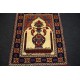 Modlitewnik z Afganistanu 100% jedwab etniczny orientalny dywan ręcznie wykonany 50x70cm XX wiek cenny