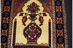 Orientalny ręcznie tkany dywan z Afganistan 100% jedwab 50x70cm