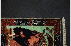 Orientalny ręcznie tkany dywan z Afganistan 100% jedwab 50x70cm obraz