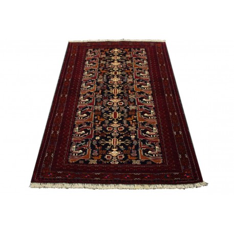 Afgan Mauri oryginalny 100% wełnian dywan z Afganistanu 107x160cm ręcznie gęsto tkany Buchara