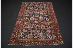 Wysokiej jakości dywan Baktjar w kwiaty 140x200cm Iran antyk 80lat
