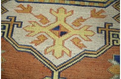 Haftowany ręcznie wykonany dywan  Sumak z wełny antyk gobelin