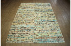 Bawełna/wiskoza dywan z Indii 200x300cm ręcznie tkany deseń