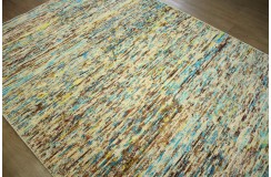 Bawełna/wiskoza dywan z Indii 200x300cm ręcznie tkany deseń