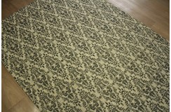 Poliester i bawełna dywan z Indii 160x230cm ręcznie tkany vintage