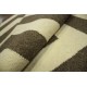 100% wełniany gęsty gruby dywan kilim 160x230 brązowo beżowy ręcznie tkany z Indii