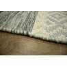 Wełna i bawełna kilim dywan z Indii 160x230cm ręcznie tkany brąz