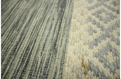 Wełna i bawełna kilim dywan z Indii 160x230cm ręcznie tkany brąz