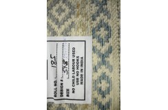 Wełna i bawełna kilim dywan z Indii 160x230cm ręcznie tkany brąz