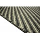 100% wełniany pięknie przeplatany dywan 160x230 kremowo czarny deseń z Indii