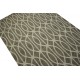 Płasko tkany dywan nowoczesny 160x230 brązowy niepowtarzalny z Indii poliester bawełna