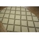 100% wełniany nowoczesny dywan kilim 160x230 beżowy z brązem ręcznie tkany z Indii