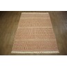 Wełna juta bawełna kilim dywan z Indii 160x230cm ręcznie tkany biały