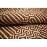 Wełna juta bawełna kilim dywan z Indii 160x230cm ręcznie tkany biały