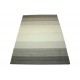 Płasko tkany dywan nowoczesny 160x230 szary cieniowany z Indii poliester bawełna