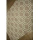 Płasko tkany dywan nowoczesny 160x230 liliowy cieniowany z Indii poliester bawełna