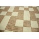 Niezwykły dywan płasko ręcznie tkany z wełny owczej w jasnej tonacji 160x230