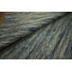 Płasko tkany dywan nowoczesny 160x230 niebieski cieniowany z Indii poliester bawełna