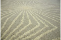 Wełna 100% dywan z Indii 160x230cm ręcznie tkany czarny kolorowy wzór