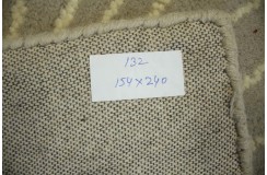 Wełna 100% dywan z Indii 160x230cm ręcznie tkany czarny kolorowy wzór