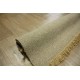 Gładki jasnobrązowy dywan dwustronny ręcznie tkany - kilim 140x200 HIT