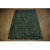 Wiskoza, wełniany dywan indyjski Vintage postarzany zielony 160x230cm