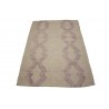 100% wełniany płasko tkany dywan kilim 160x230 fioletowo beżowy z wzorami 3d z Indii
