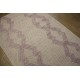 100% wełniany płasko tkany dywan kilim 160x230 fioletowo beżowy z wzorami 3d z Indii