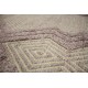 100% wełniany płasko tkany dywan kilim 160x230 fioletowo beżowy z wzorami 3d z Indii
