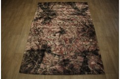 Wiskoza i wełna gruby dywan nowoczesny z Indii piękny postarzany wzór miękki 160x230cm Vintage