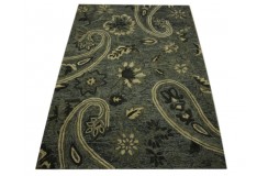 100% wełna szary dywan do salonu nowoczesny design gruby 160x230cm Indie jakość