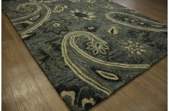 Wełna 100% dywan z Indii 160x230cm ręcznie tkany szary