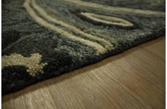 Wełna 100% dywan z Indii 160x230cm ręcznie tkany szary