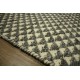 Piękny ręcznie wykonany płasko tkany kilim dywan wełniany z Indii 160x230cm beż szary dwustronny