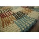 Piękny ręcznie wykonany dywan okrągły z rzędów wełny czesankowej gruby masywny beżowy 2x2m Indie