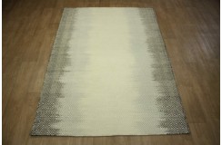 Wełniany dywan 140x200  płasko tkany kilimręcznie tkany z Indii beż