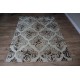 100% wełniany piękny nowoczesny dywan gruby w wzory vintage cieniowane beż brąz 160x230cm