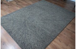 Wełna 100% dywan z Indii 160x230cm ręcznie tkany szary deseń