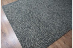Wełna 100% dywan z Indii 160x230cm ręcznie tkany szary deseń