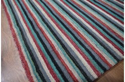 Wełna 100% dywan 160x230 ręcznie tkany w pasy INDIE