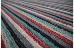 Wełna 100% dywan 160x230 ręcznie tkany w pasy INDIE