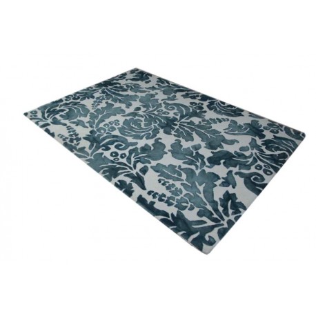 100% wełniany piękny nowoczesny dywan gruby w wzory vintage kwiatowe cieniowane beż brąz 160x230cm