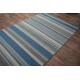100% wełna nowoczesny niebieski dywan w pasy 160x230cm Indie